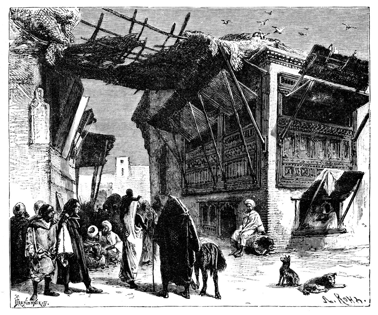 Uma escola em Fez, Marrocos, 1895. de Ivan Pranishnikoff