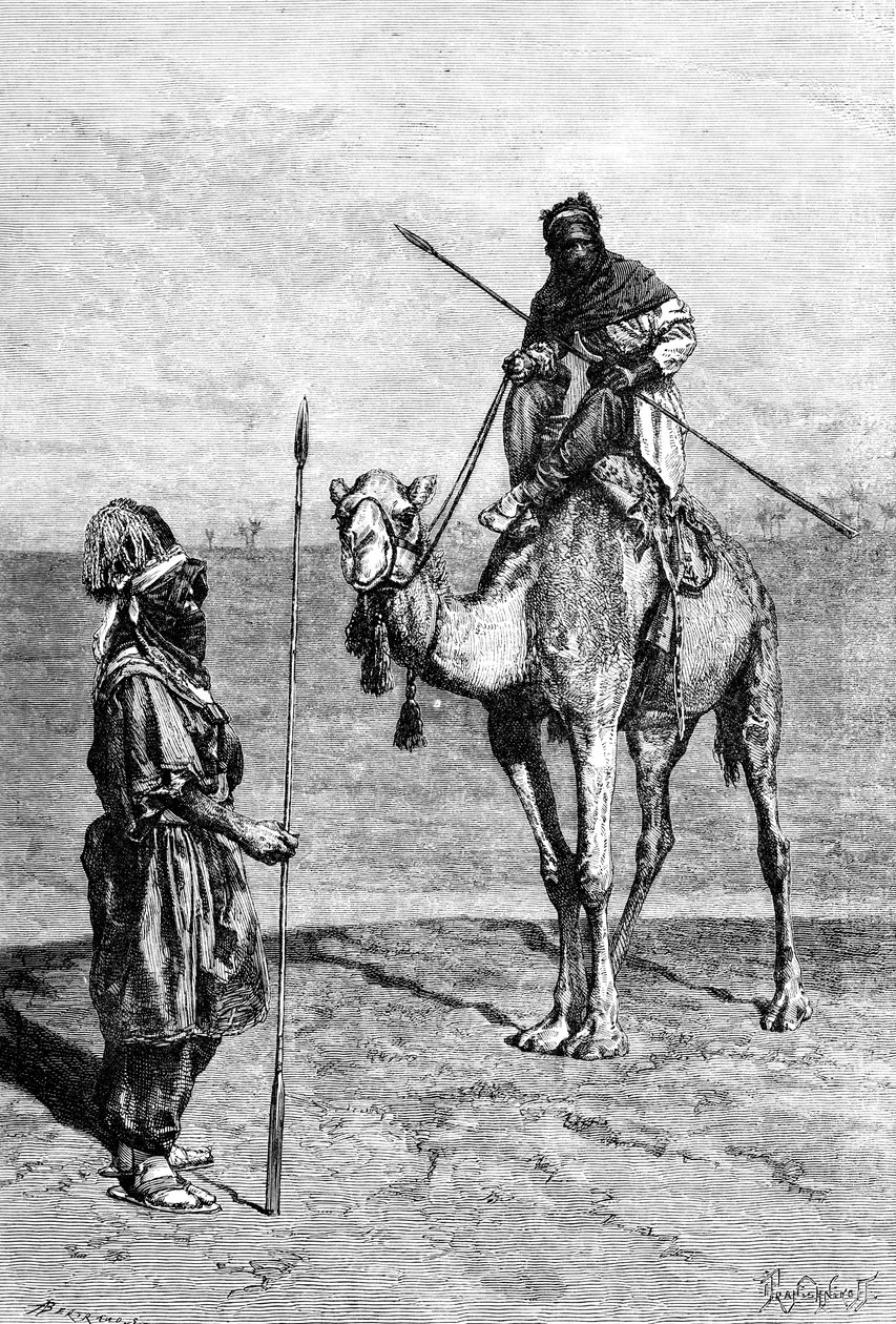 Tuaregues em viagem, norte da África, 1895. de Ivan Pranishnikoff