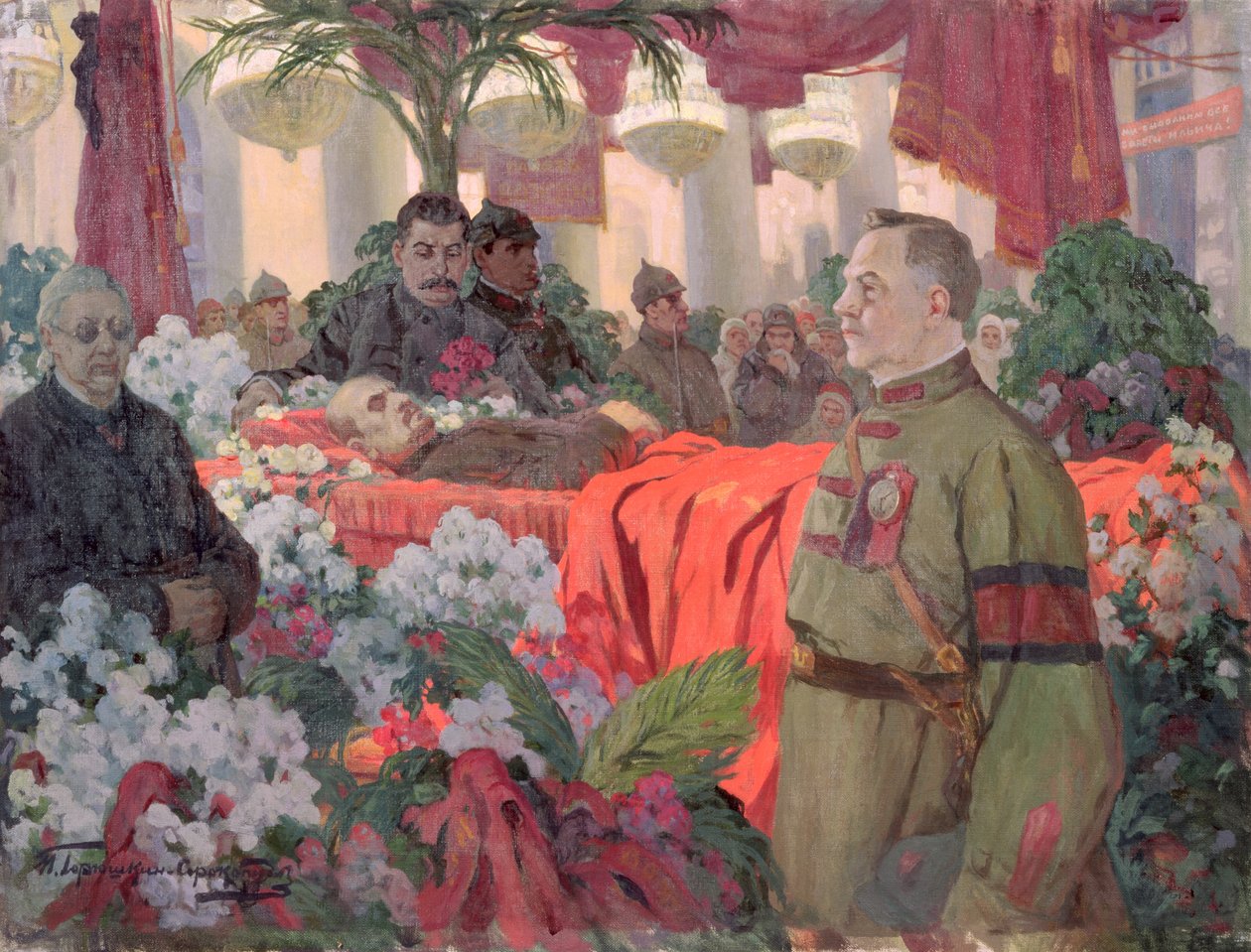 Cerimónia fúnebre de Lenine (1870-1924) de Ivan Silych Goriuschkin Sorokopudov