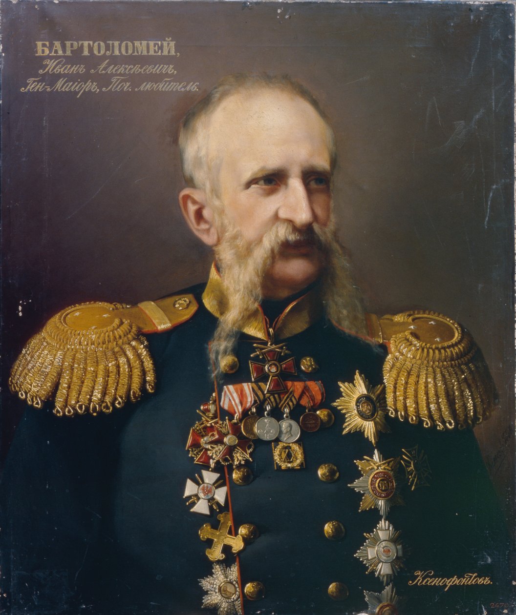 Retrato de Ivan Alexeyevich Bartolomey 18131870, 1860s de Ivan Stepanovich Ksenofontov