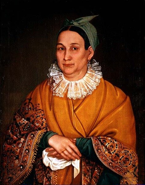 Retrato da Esposa de um Comerciante de Ivan Vasilievich Tarkhanov