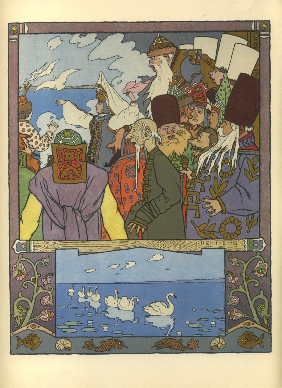 Ivan Tsarevich e Princesa Sapo, 1901 de Ivan Yakovlevich Bilibin