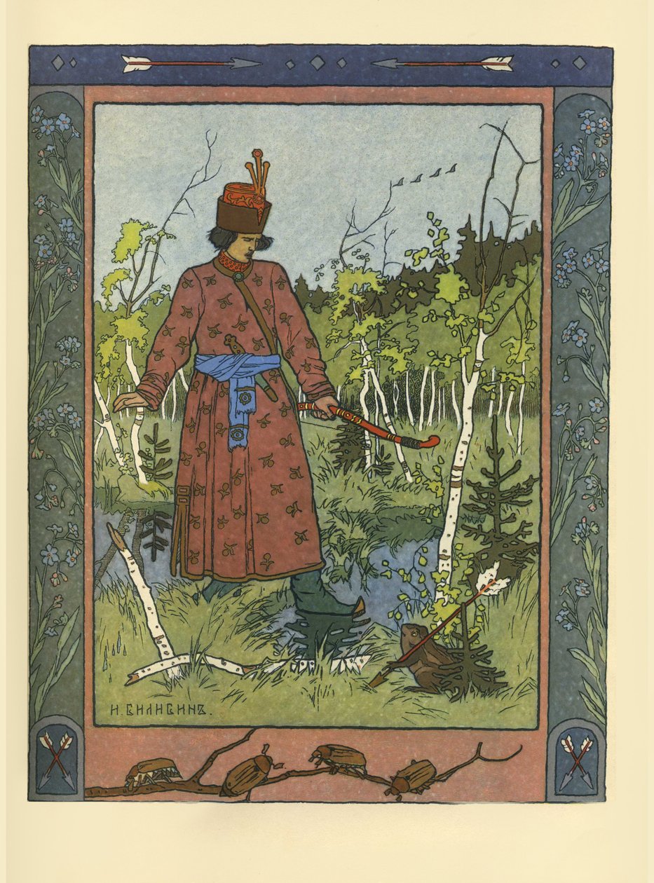 Ivan Tsarevich e Princesa Sapo, 1901 de Ivan Yakovlevich Bilibin