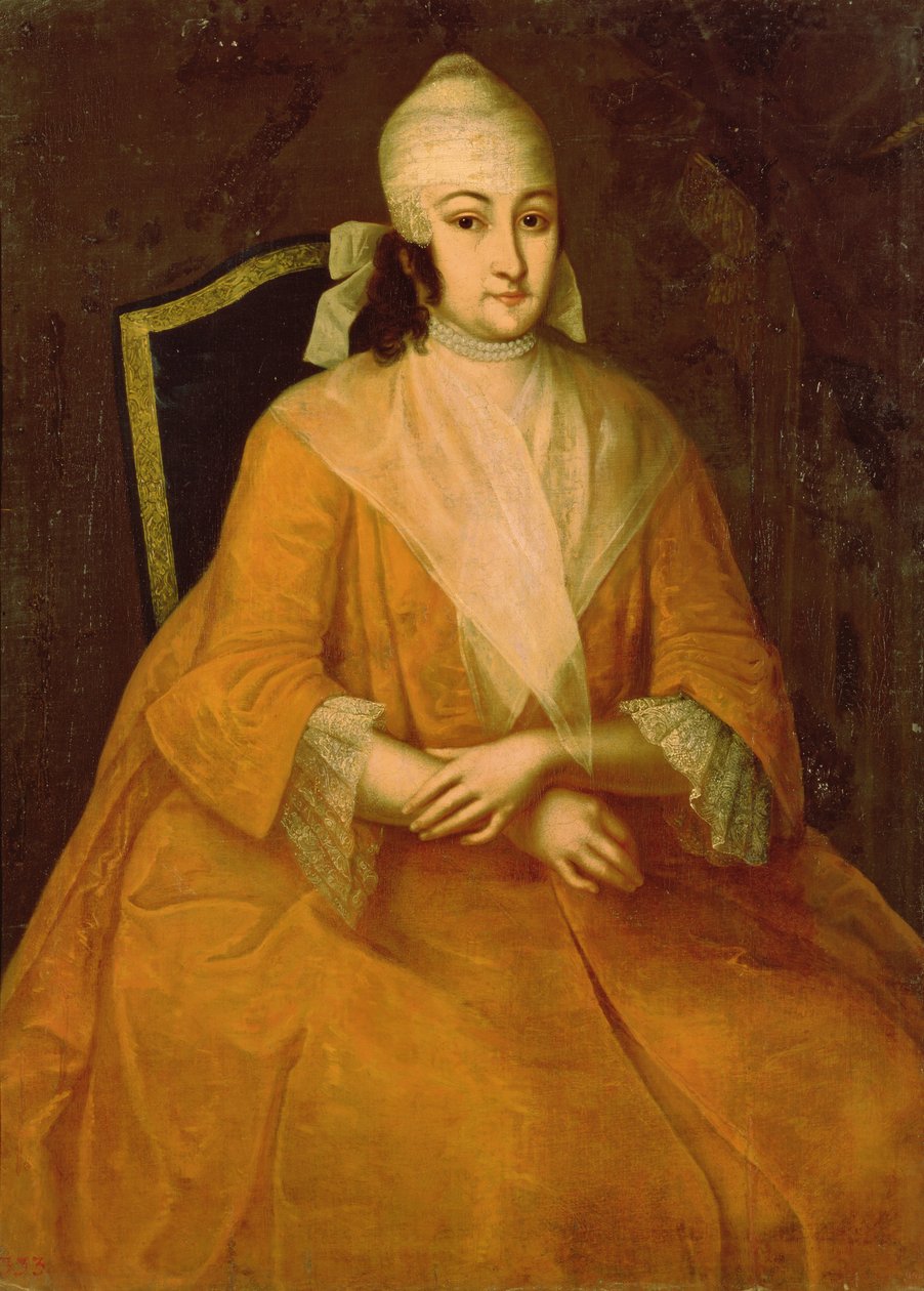 Retrato de Anna Leopoldovna (óleo sobre tela) de Ivan Yakovlevich Vishnyakov