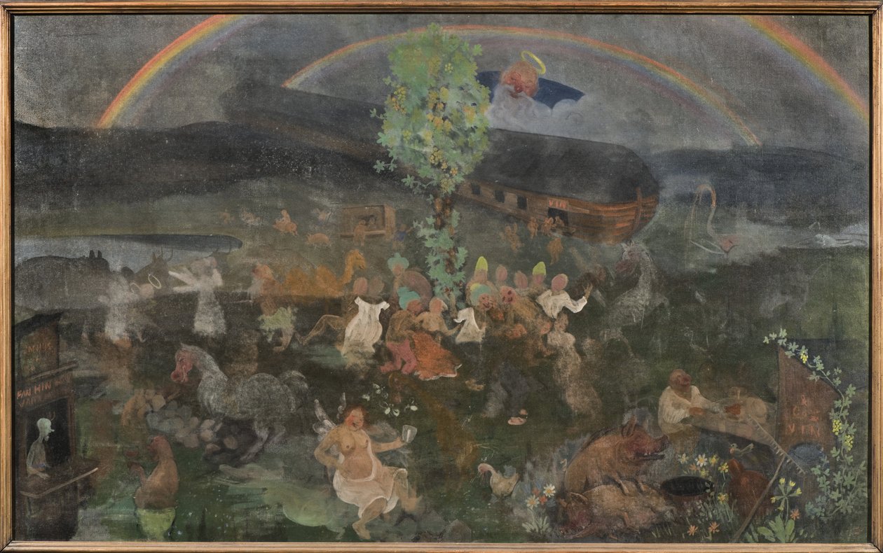 A Arca - A Arca, de Arosenius, Ivar (1878-1909). Tempera em lona. Tamanho: 90x145,5 cm. Museu Nacional de Estocolmo de Ivar Axel Henrick Arosenius