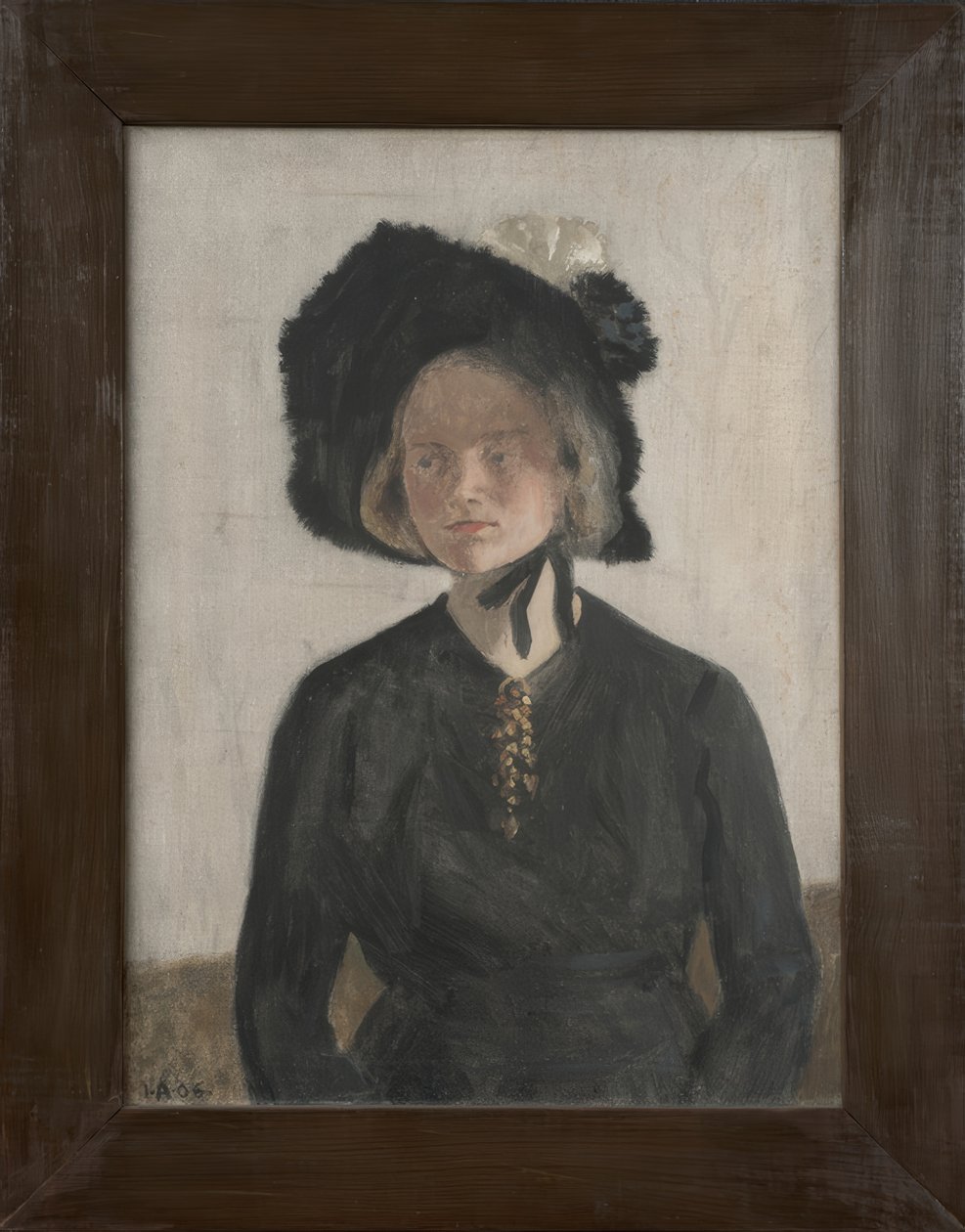 Eva, a esposa do artista de Ivar Axel Henrik Arosenius