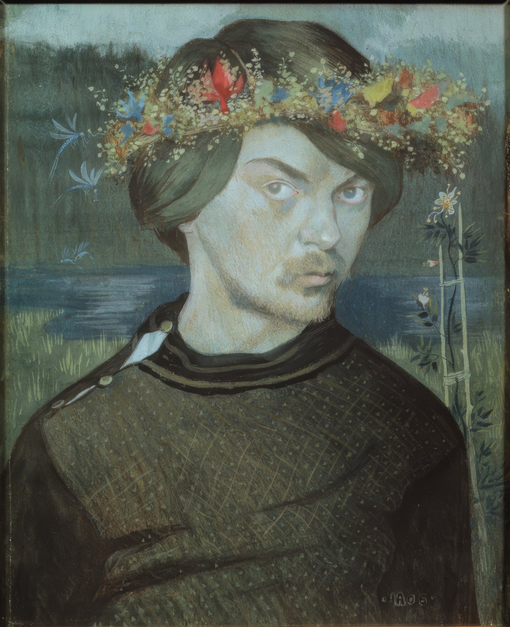 auto-retrato de Ivar Axel Henrik Arosenius