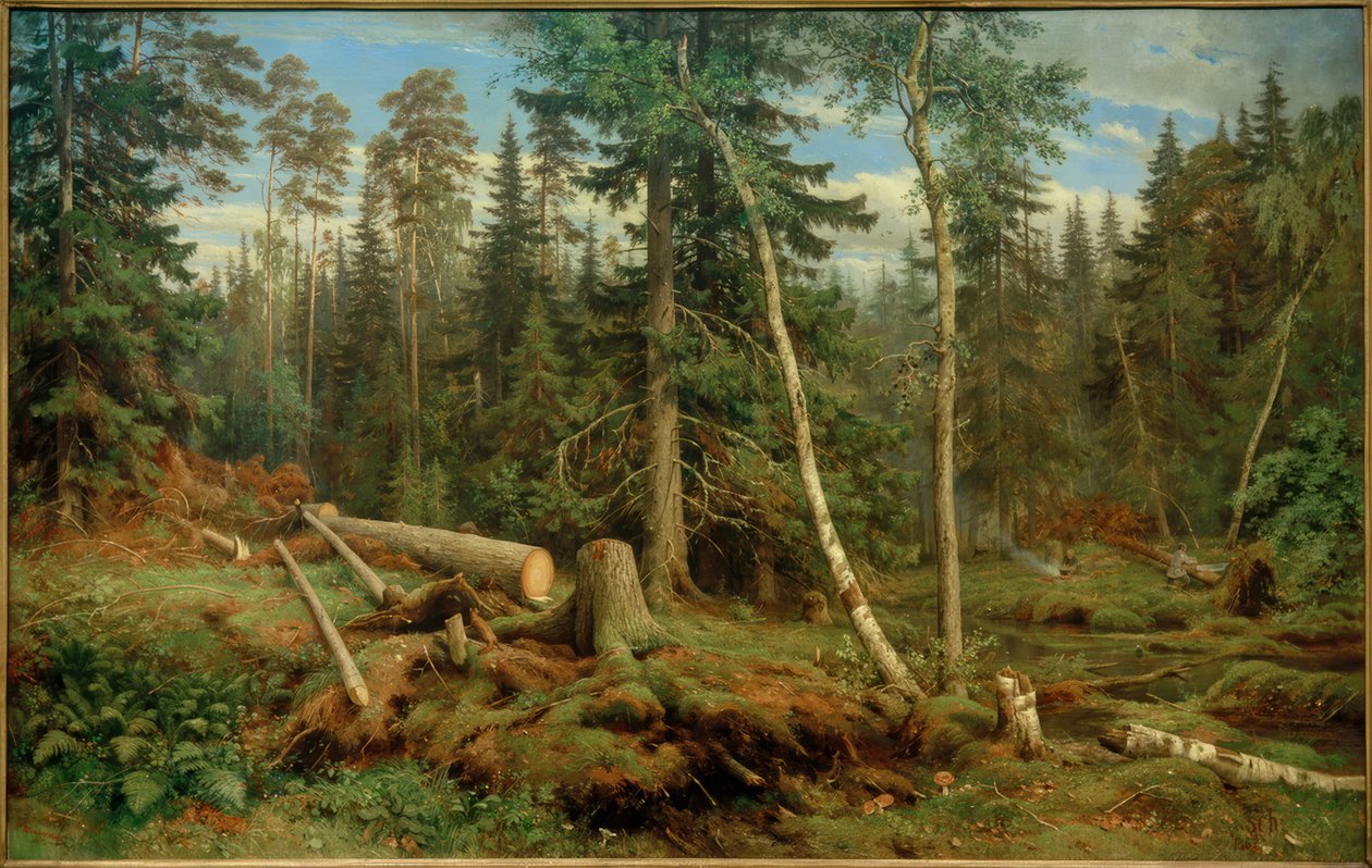IISchischkin, Holzschlag de Ivan Ivanovich Shishkin
