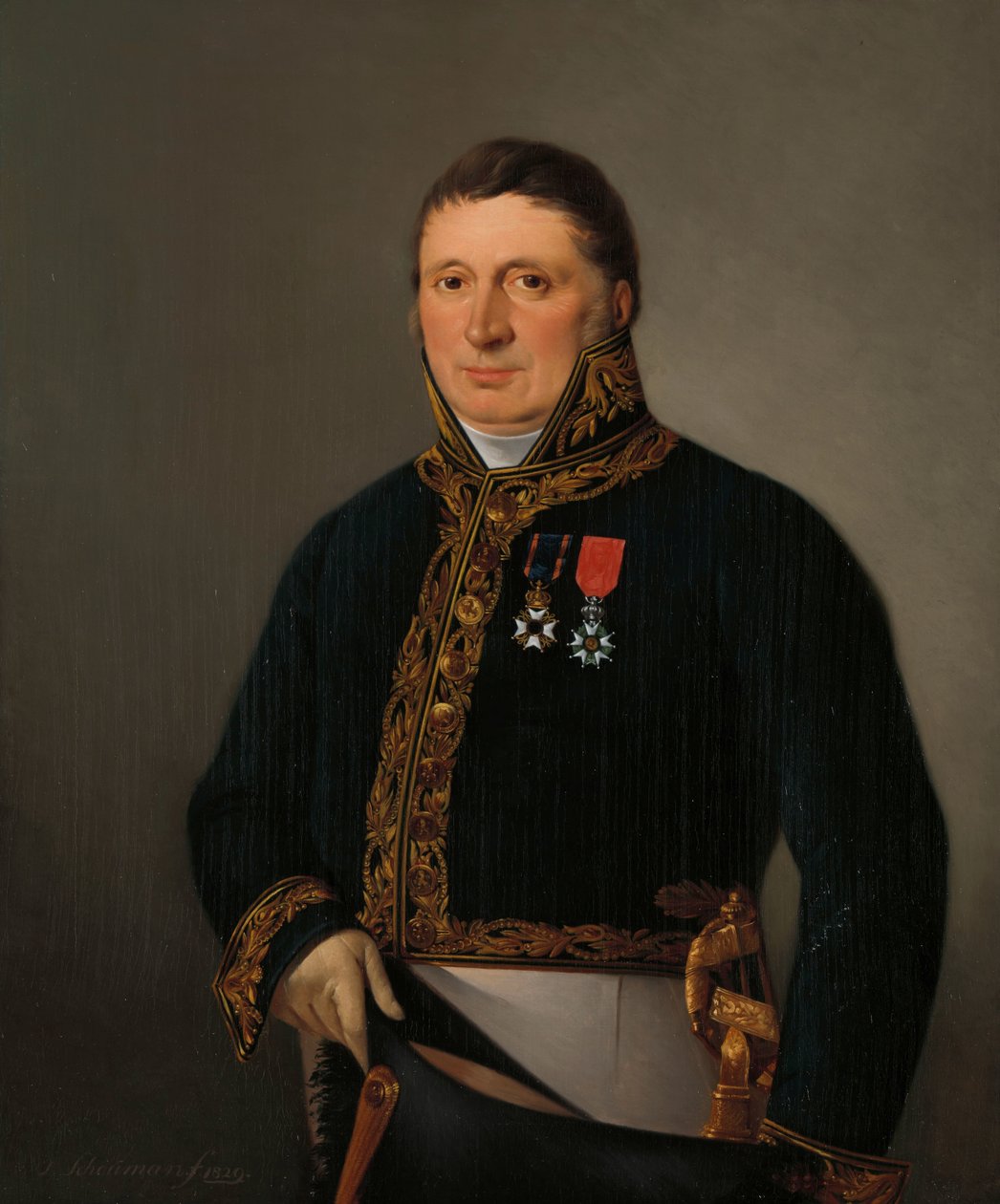 Retrato do Inspetor-Geral A.F. Goudriaan de Izaak Schouman