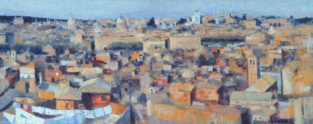 Roma, vista da academia espanhola no Gianicolo, 1968 (veja igualmente 213353 & 213354) de Izabella Godlewska de Aranda