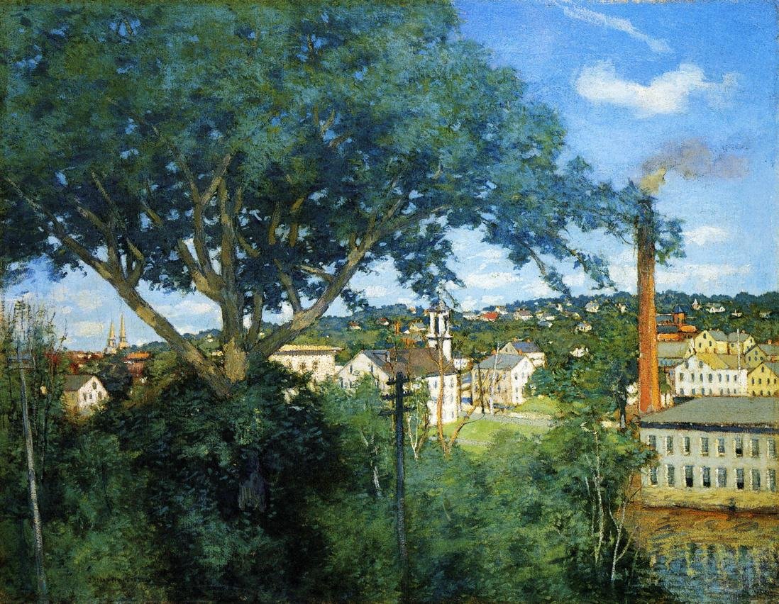 A fábrica Villagen de J. Alden Weir