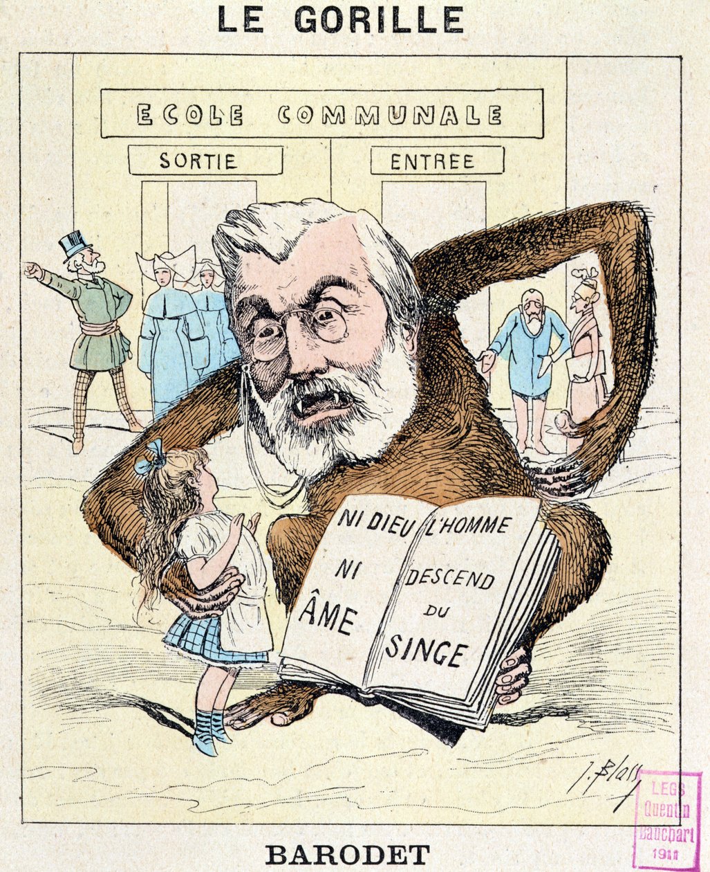 Caricatura do desejo Barodet (1823-1906) c.1880 de J. Blass