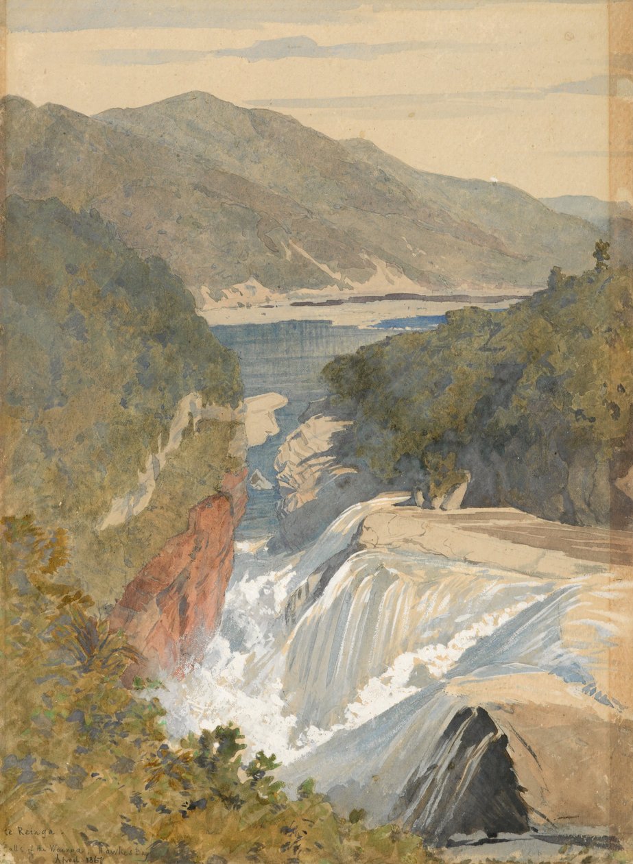 O Reinga, quedas do Wairoa. Hawkes Bay de J. C. Richmond