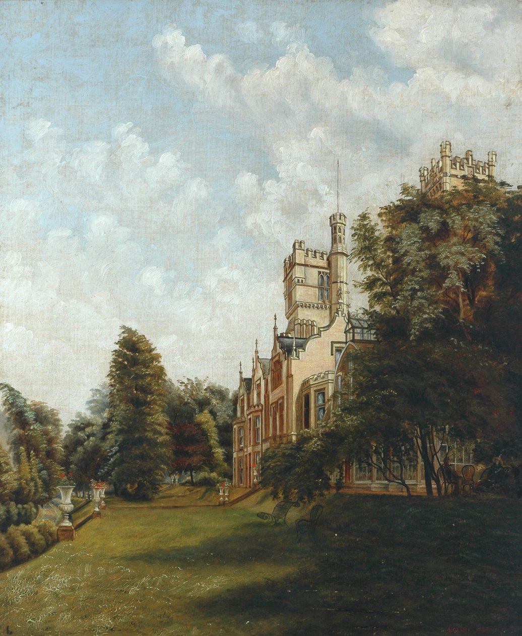 Castelo de Cliffe, 1883 de J. Clarke