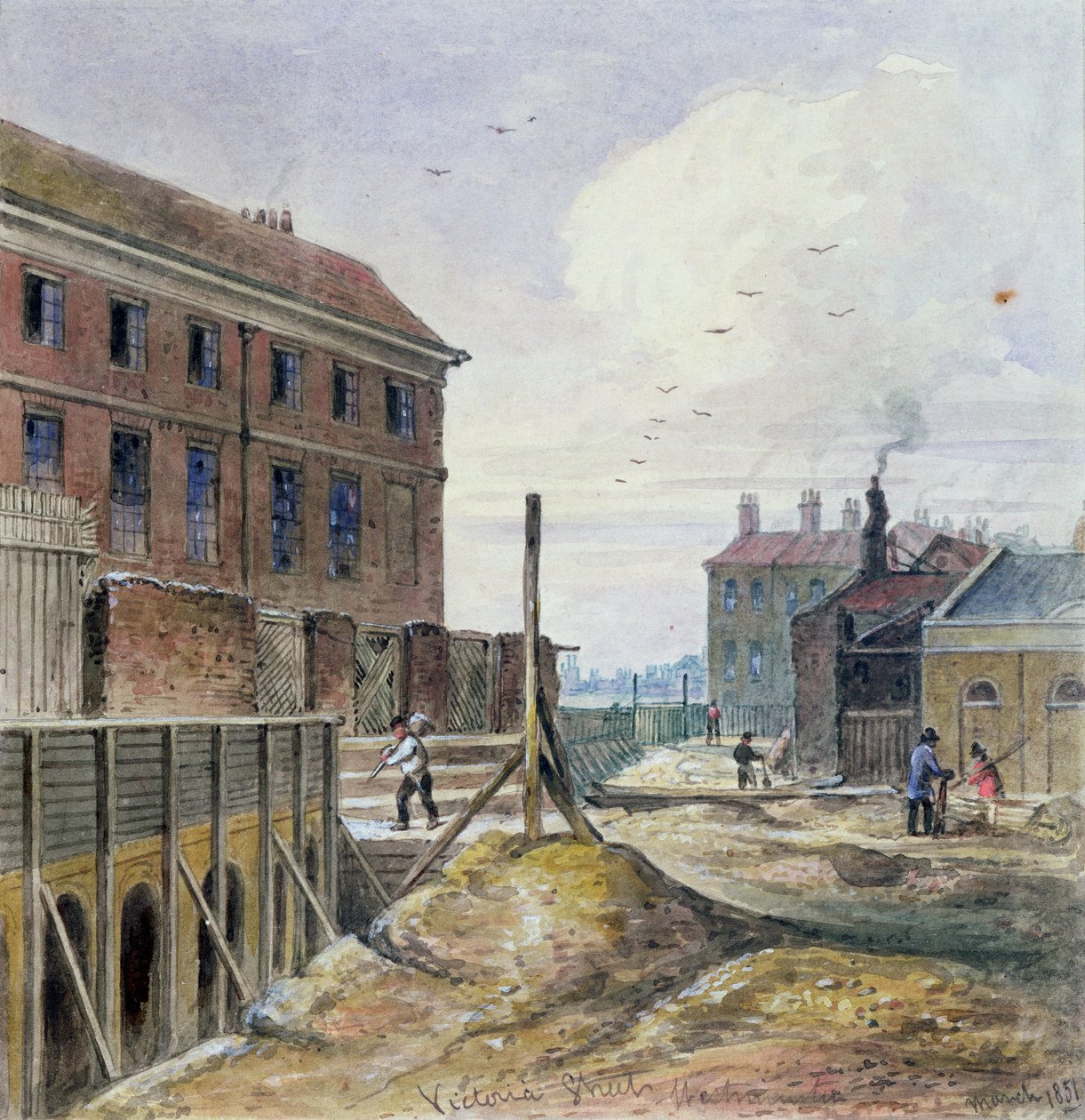 Fazendo Victoria Street, 1851 de J. Findley