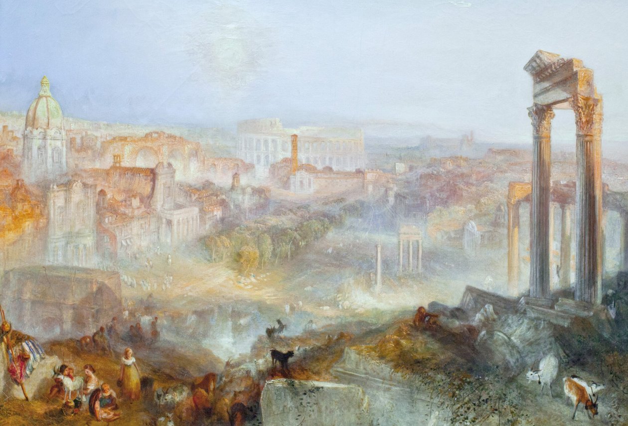 Modern Rome - Campo Vacino de Joseph Mallord William Turner