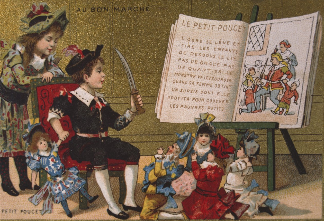 Thumb de Tom, anunciando para a loja de departamento de Au Bon Marche, c.1900 de J. Minot