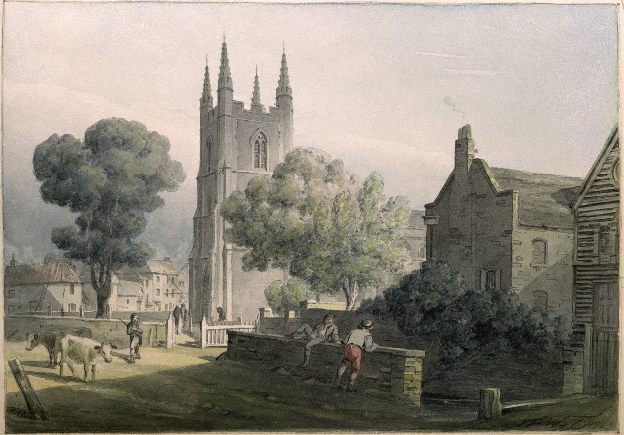 Igreja Paroquial de Croydon, 1813 de John Preston Neale