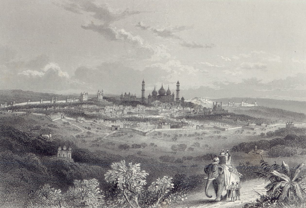 Delhi, gravada por Edward Paxman Brandard (1819-98) c.1860 de John Ramage
