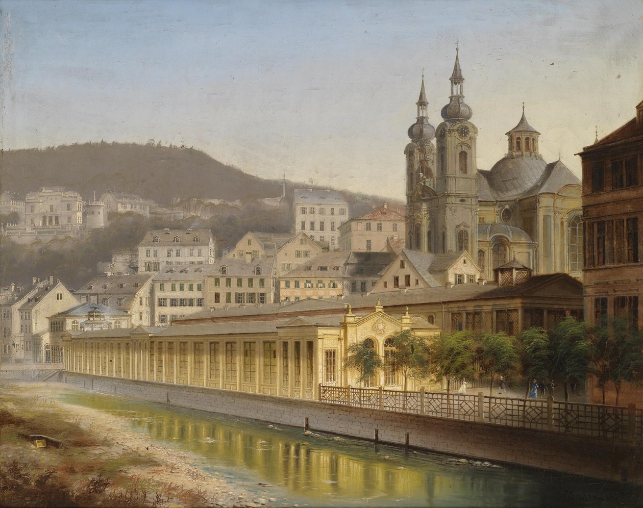 Vista de Karlovy Vary de J. Wilhelm Jankowsky
