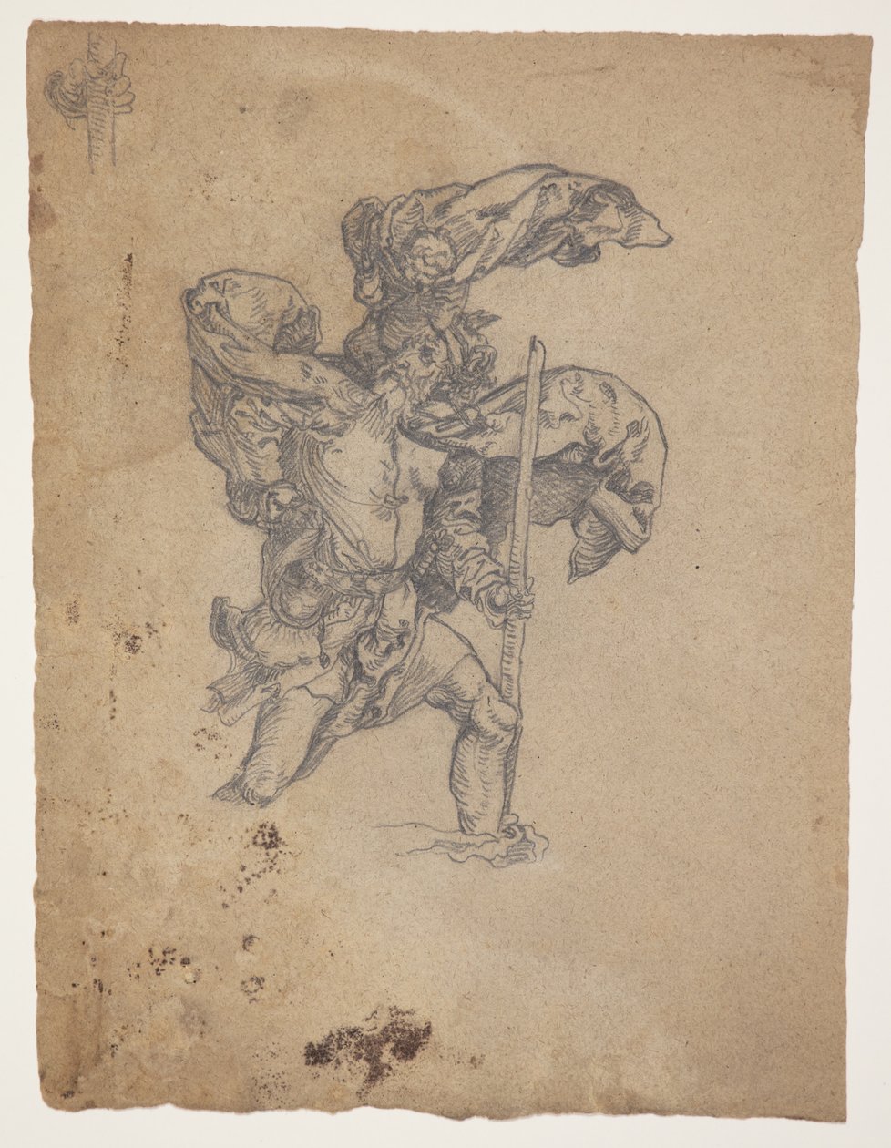 Estudo depois de Dürer: São Cristóvão I de J.A. Jerichau