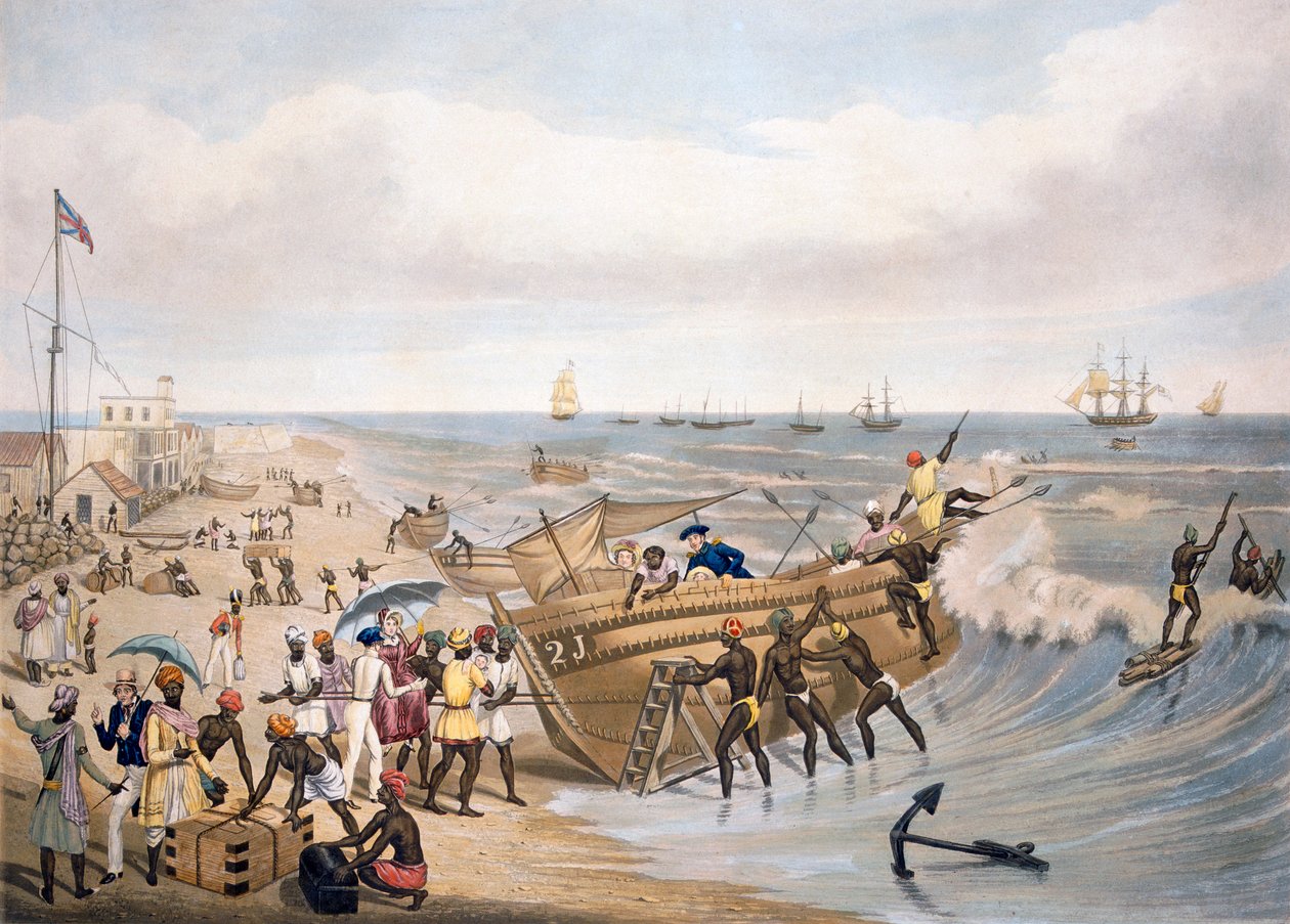 Madras, Embarque, 1856. de J.B. East