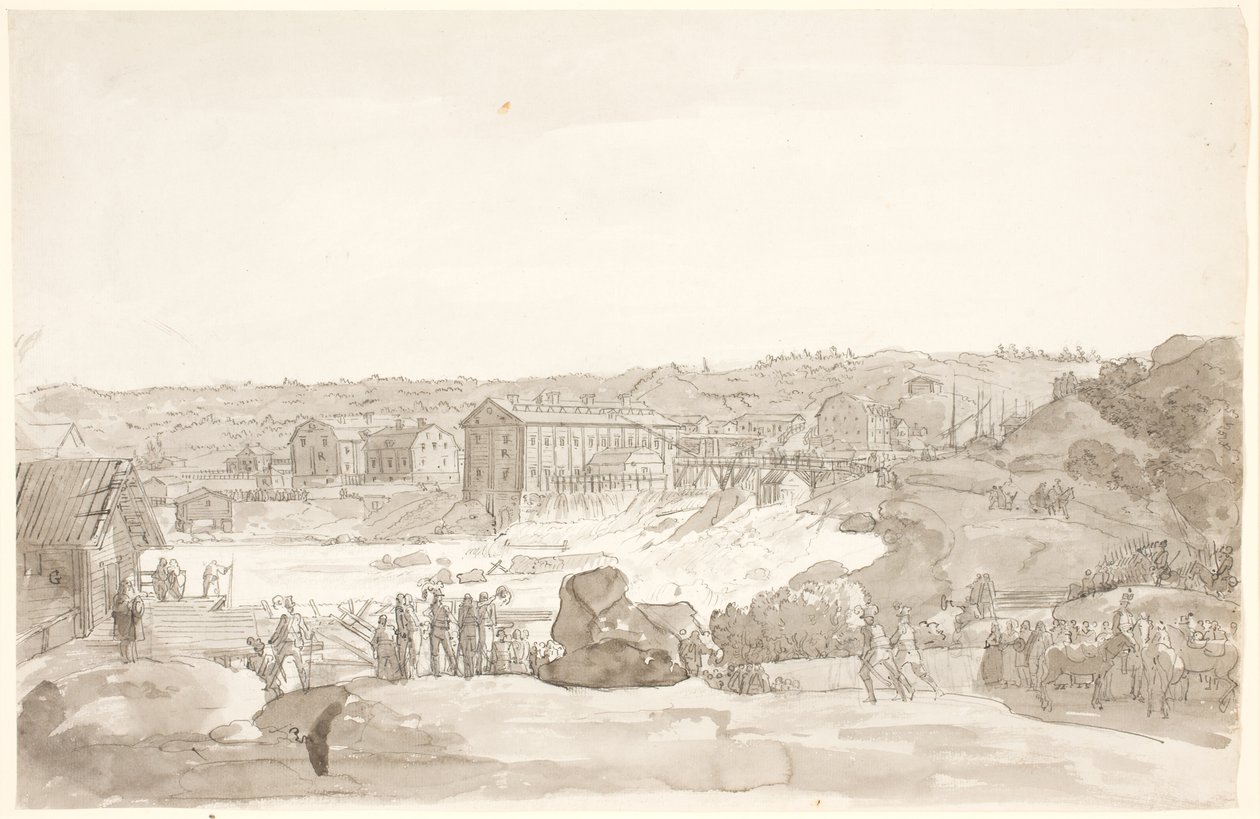 Perspectiva de Kongsberg de Johan Christian Dahl