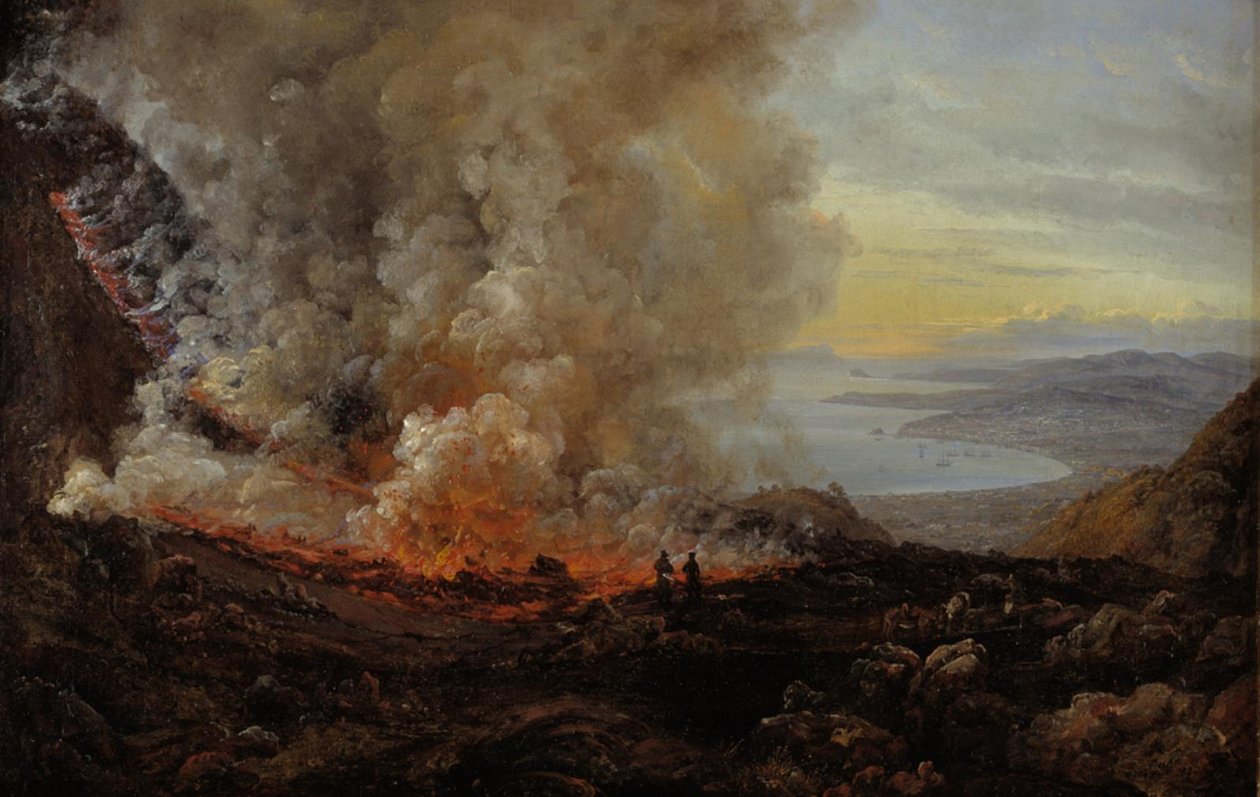 A erupção do Vesúvio de Johan Christian Dahl
