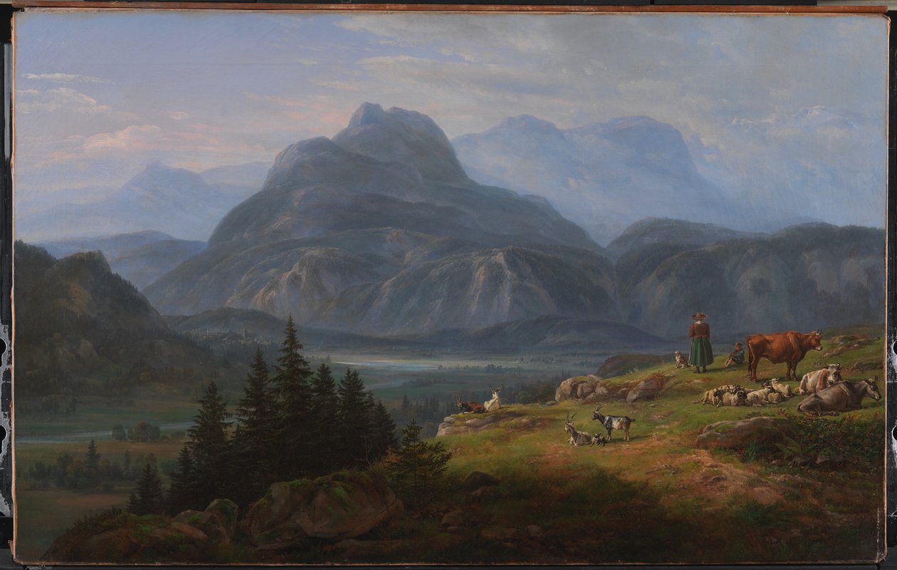 O Vale Etsch perto de Roveredo de Johan Christian Dahl