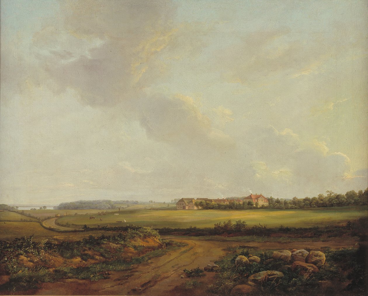 Vista de Engelholm em Præstø na Zelândia de Johan Christian Dahl