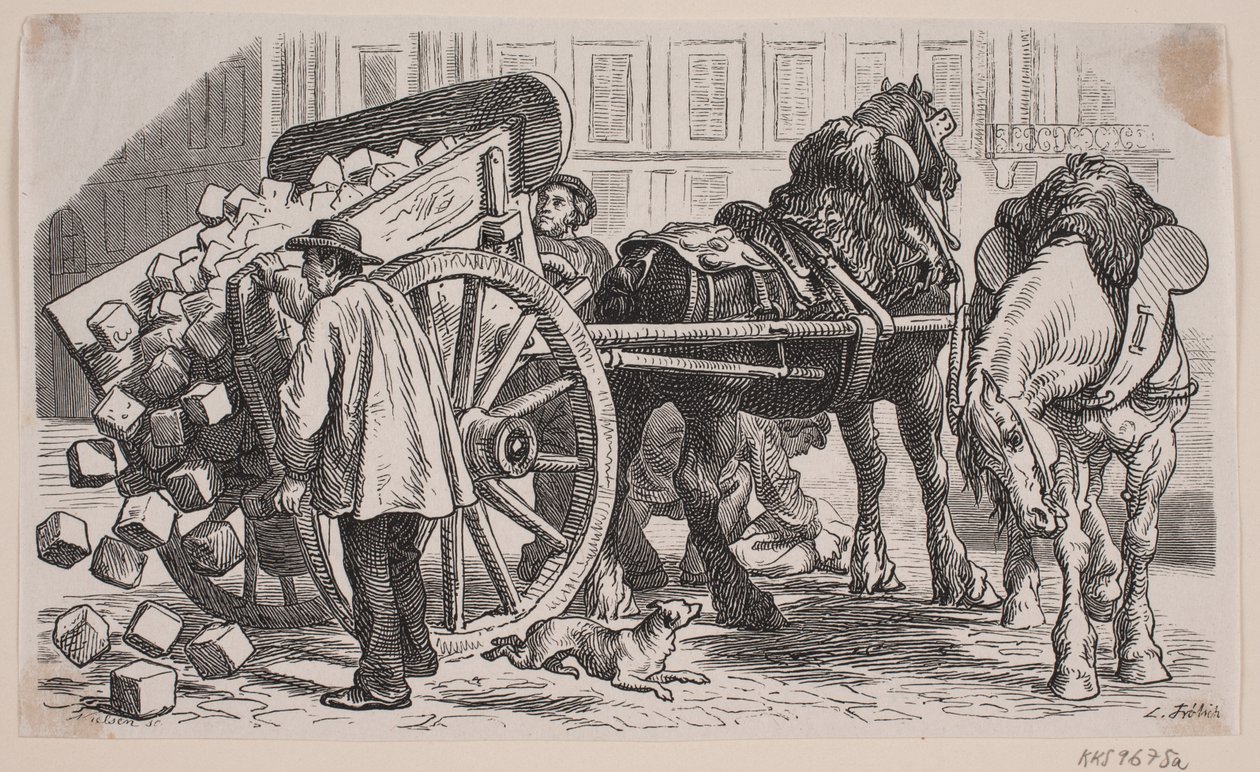 Carrinho de trabalho em Paris de J.C. Nielsen