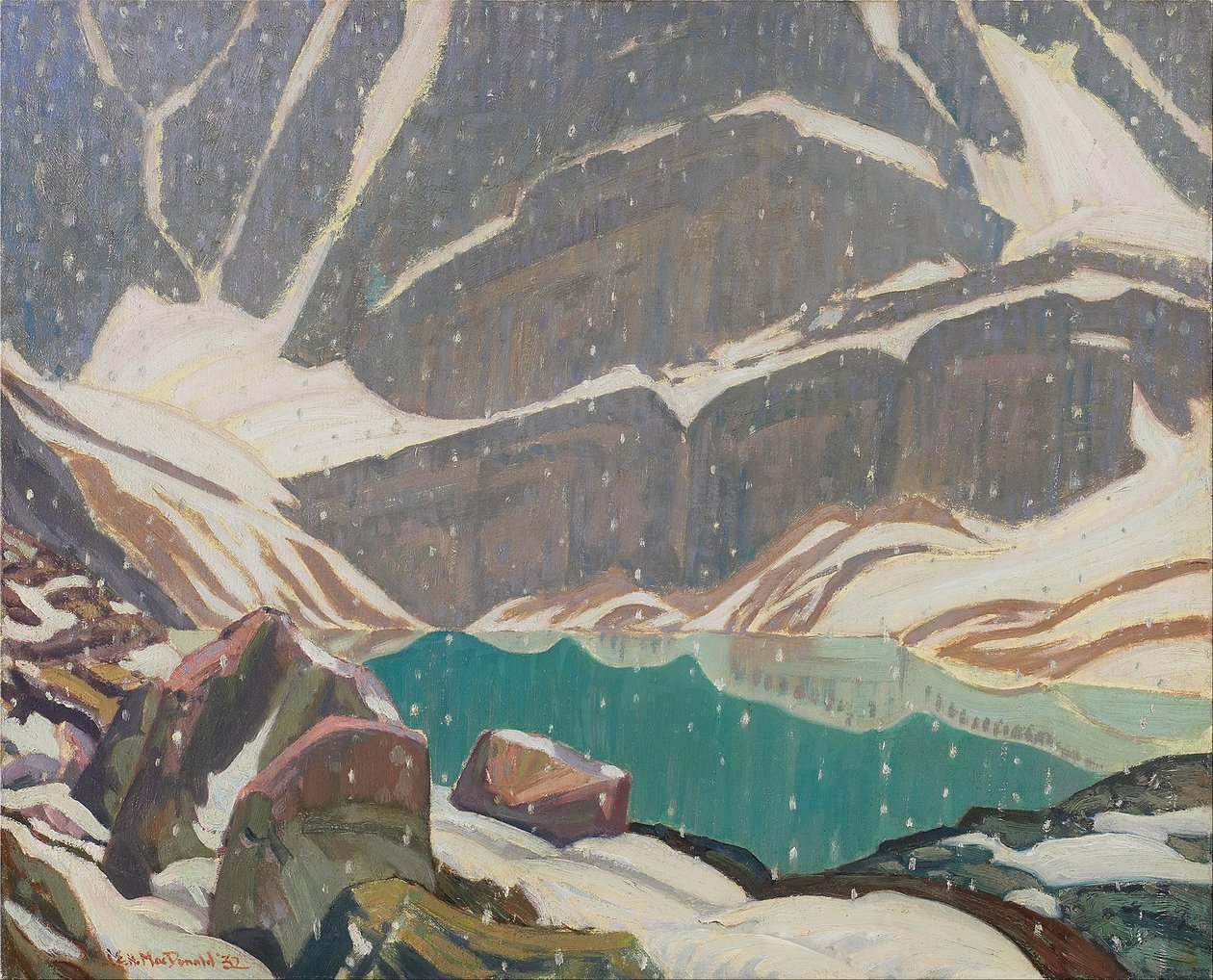 Solidão da montanha (lago Oesa) de J.E.H. MacDonald