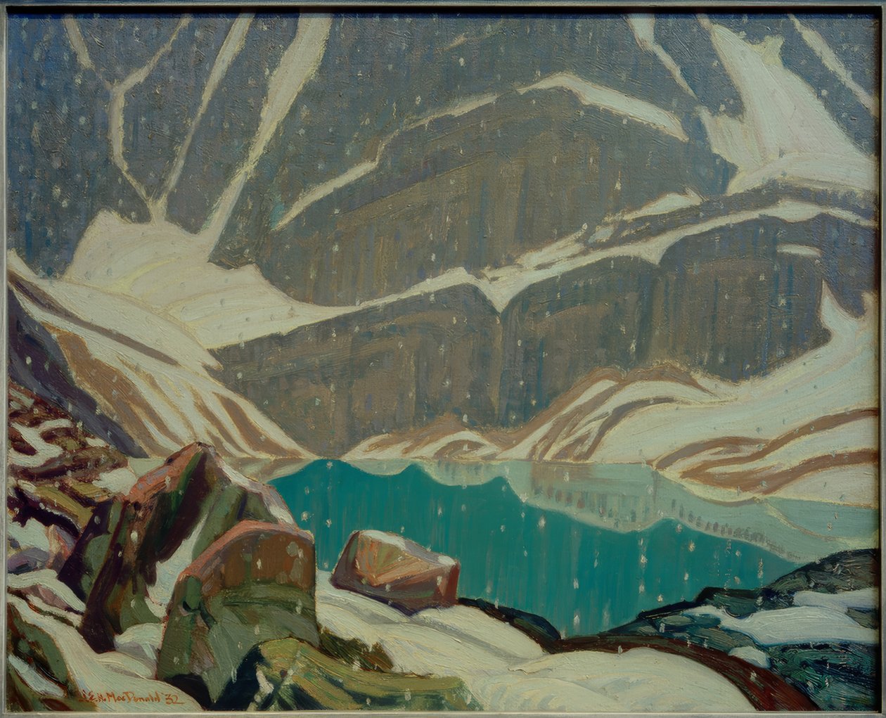 Solidão da montanha (lago Oesa) de J.E.H. MacDonald
