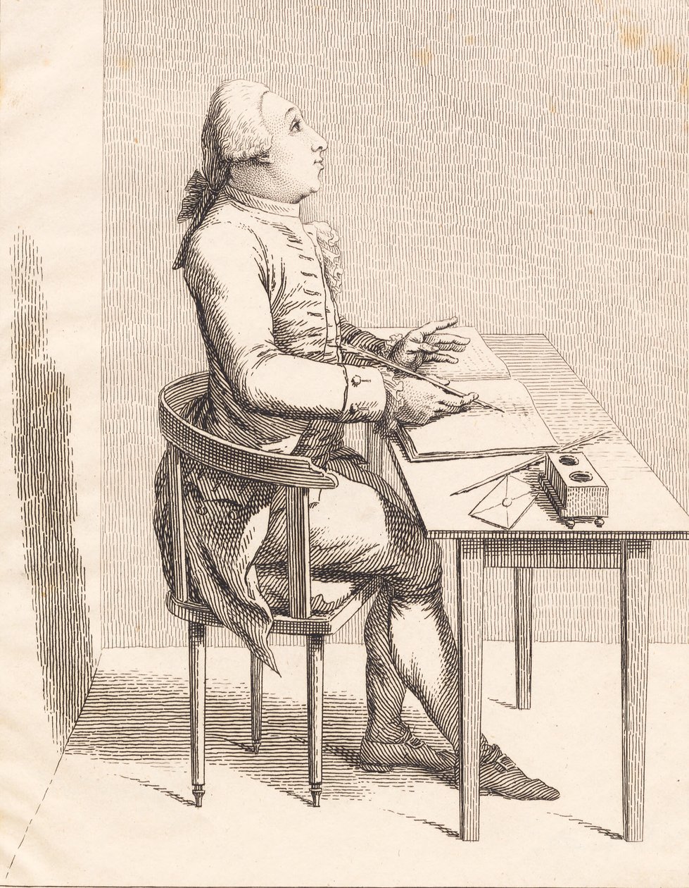 Um cavalheiro em uma mesa de J.F. Clemens