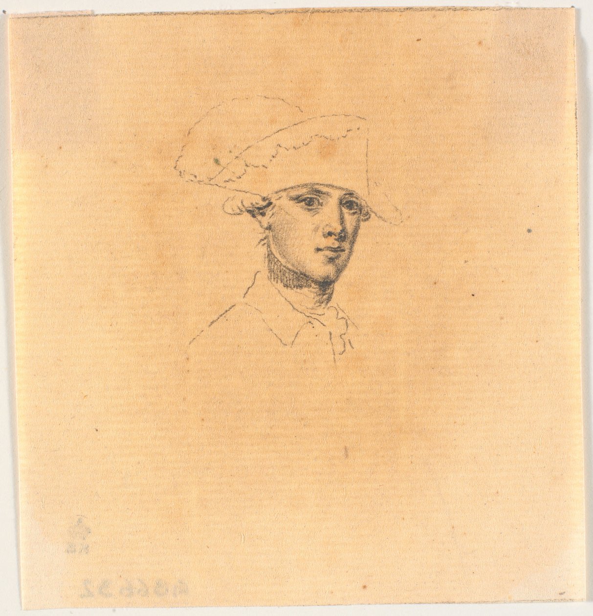 Preparação para uma das cabeças para o stick: Frederik, o Grande, voltando para casa depois de uma revista em Potsdam de J.F. Clemens