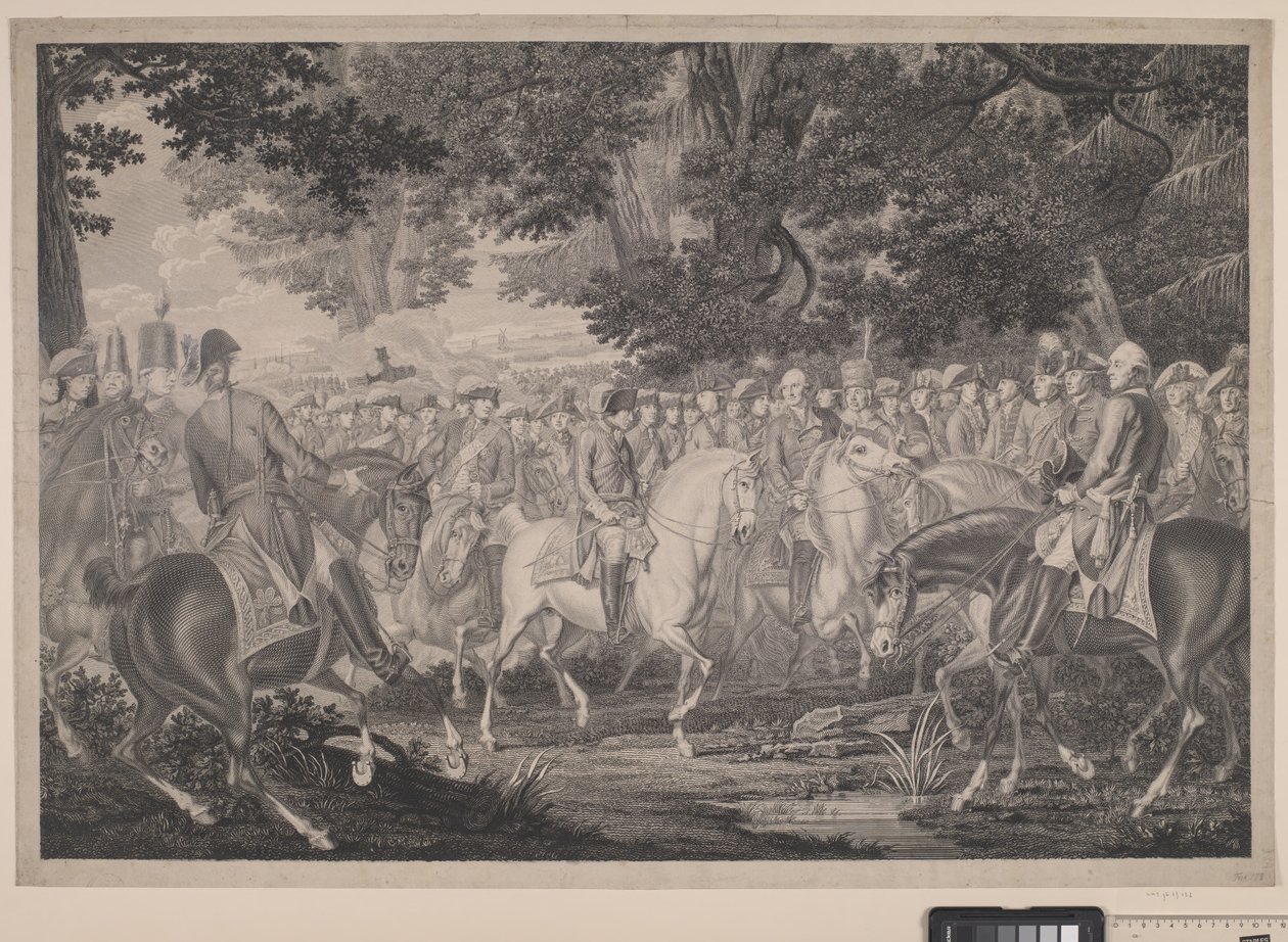 Frederik, o Grande, volta para casa depois de uma revista em Potsdam de J.F. Clemens