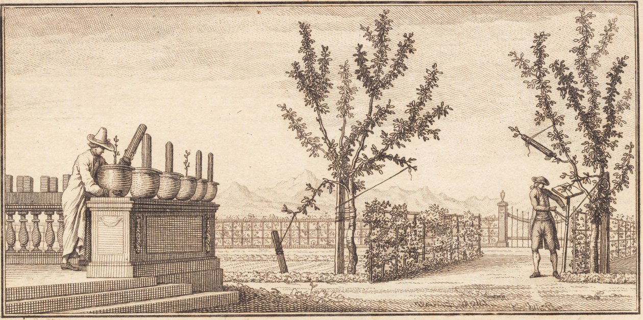 O jardim em Genthod de J.F. Clemens