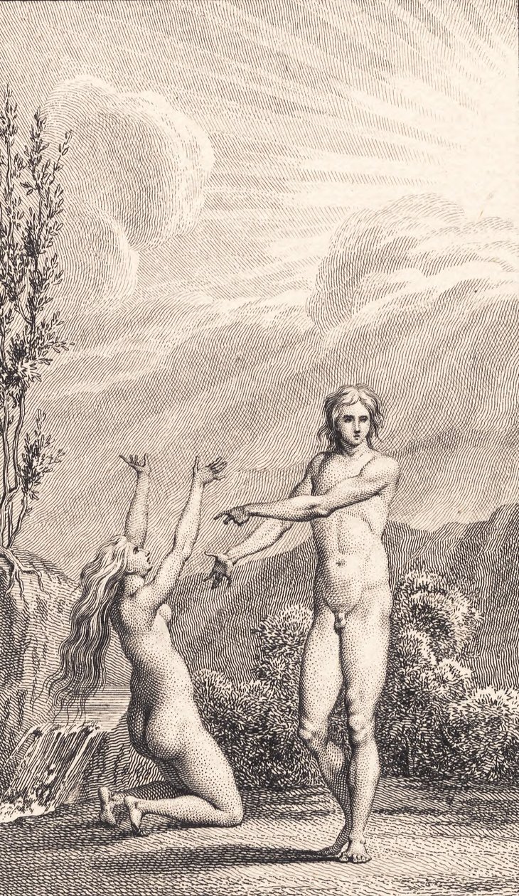 Ilustração para "Adão e Eva" de Ewald. II de J.F. Clemens