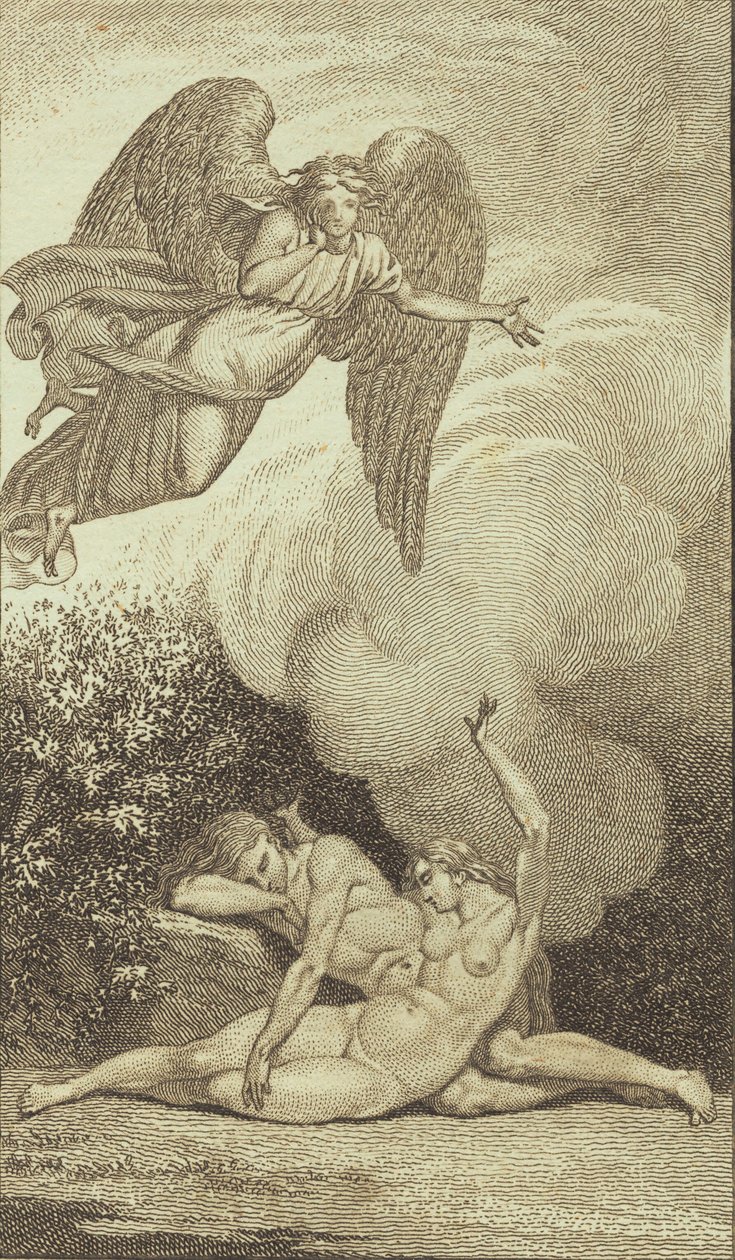 Ilustração para "Adão e Eva" de Ewald. DENTRO de J.F. Clemens