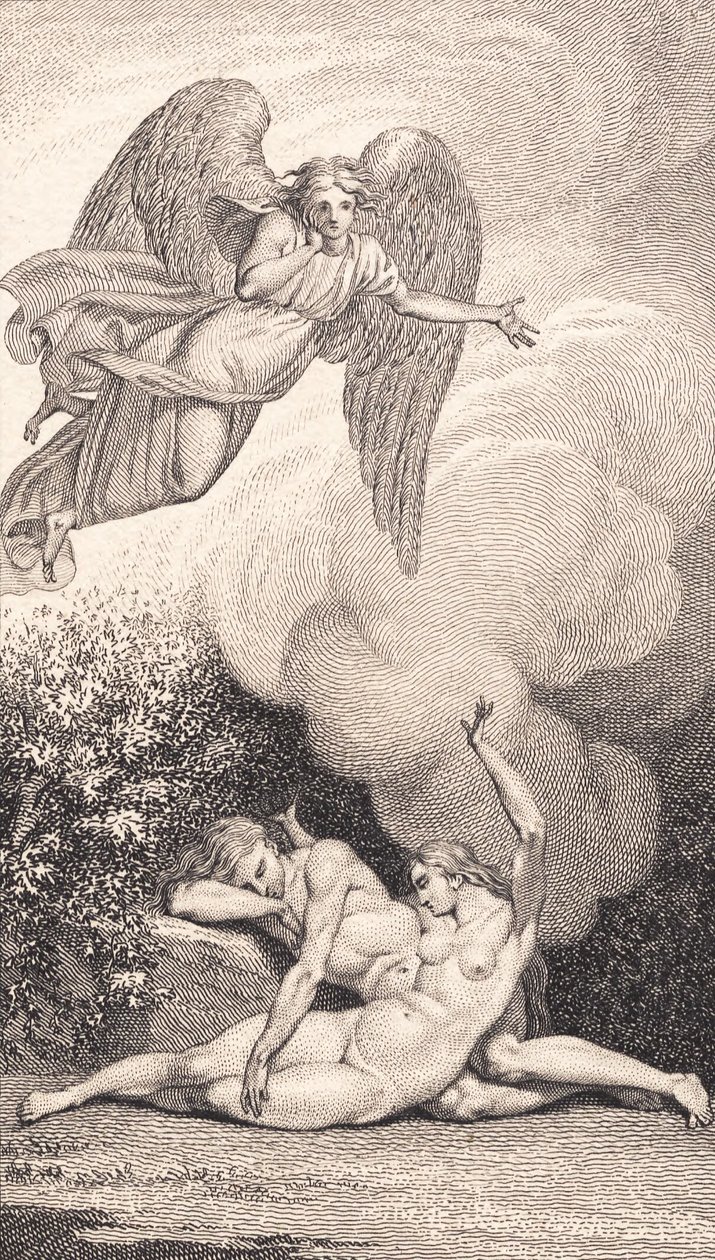 Ilustração para "Adão e Eva" de Ewald. DENTRO de J.F. Clemens