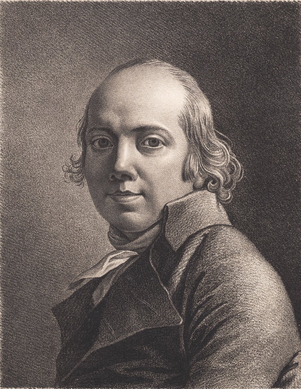 Jens Juels desenhou um autorretrato de J.F. Clemens