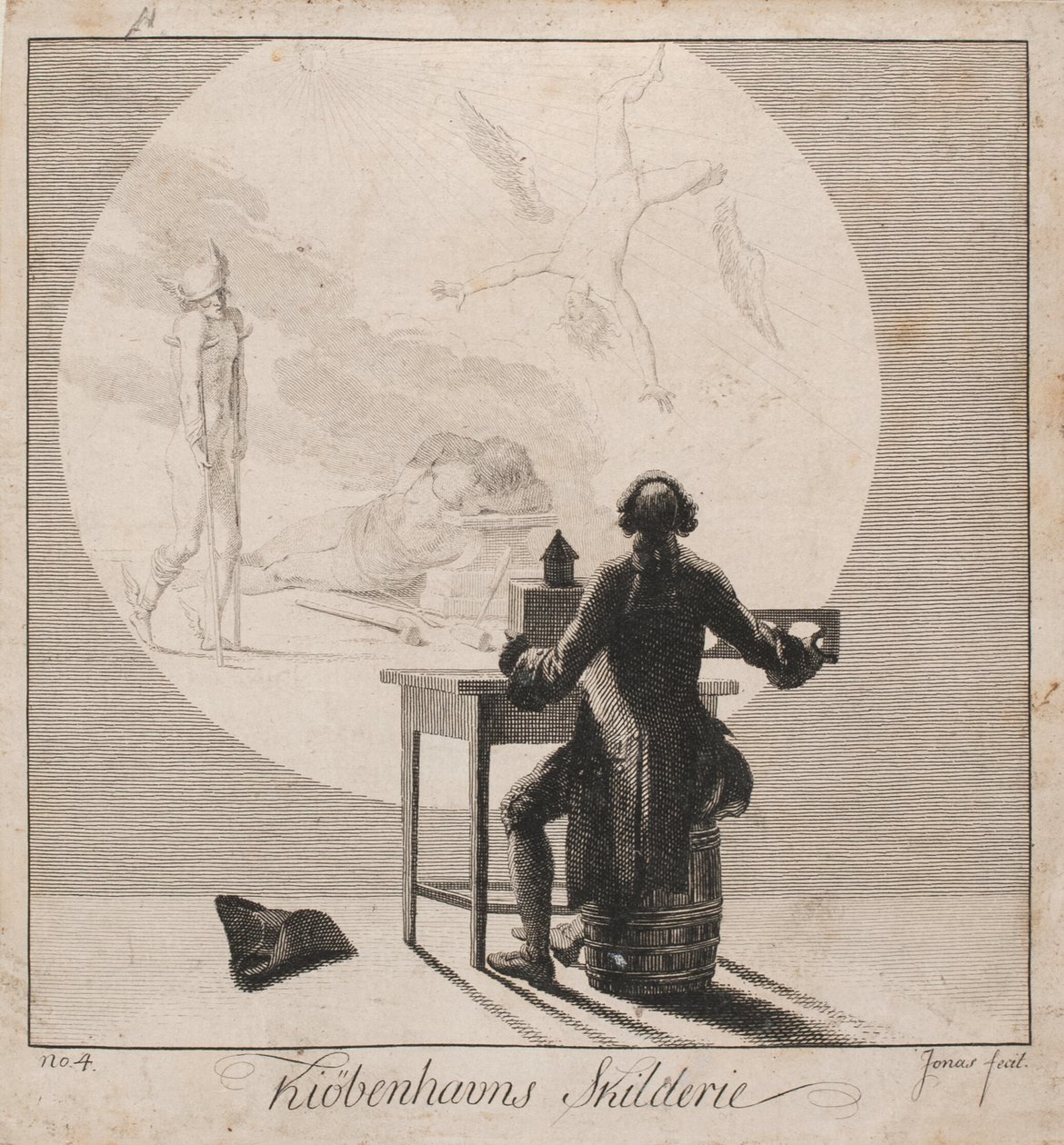 "Kiøbenhavns Skilderie". Não. 4 de J.F. Clemens