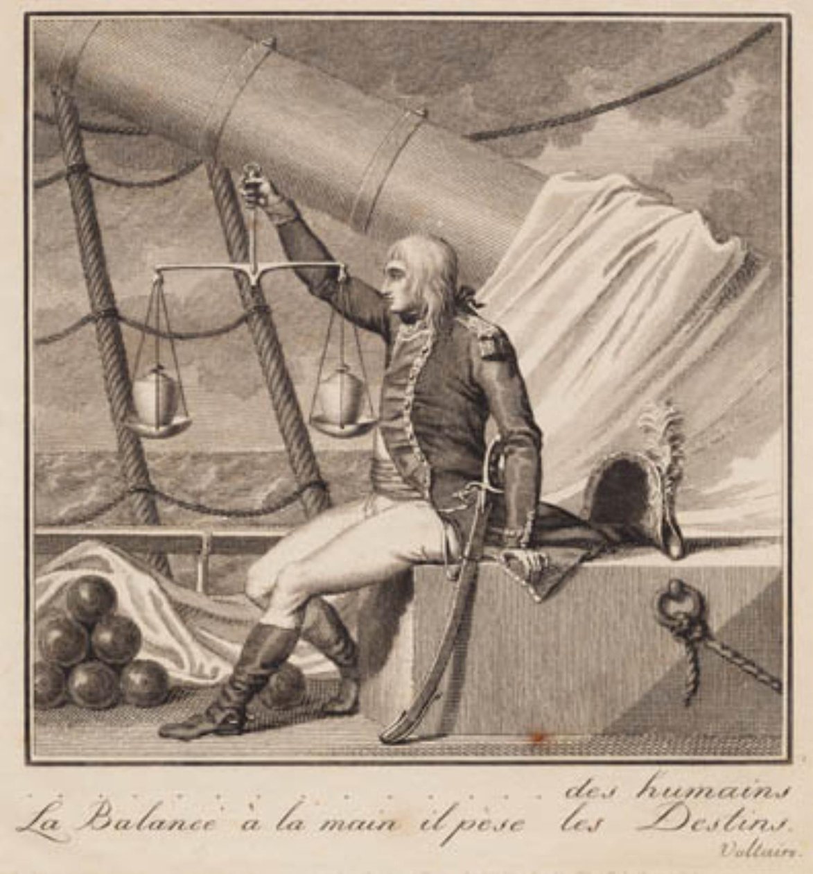 Napoleão pesa o destino dos homens de J.F. Clemens