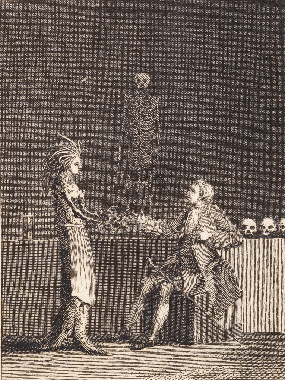 Niels Klim na câmara de anatomia de J.F. Clemens