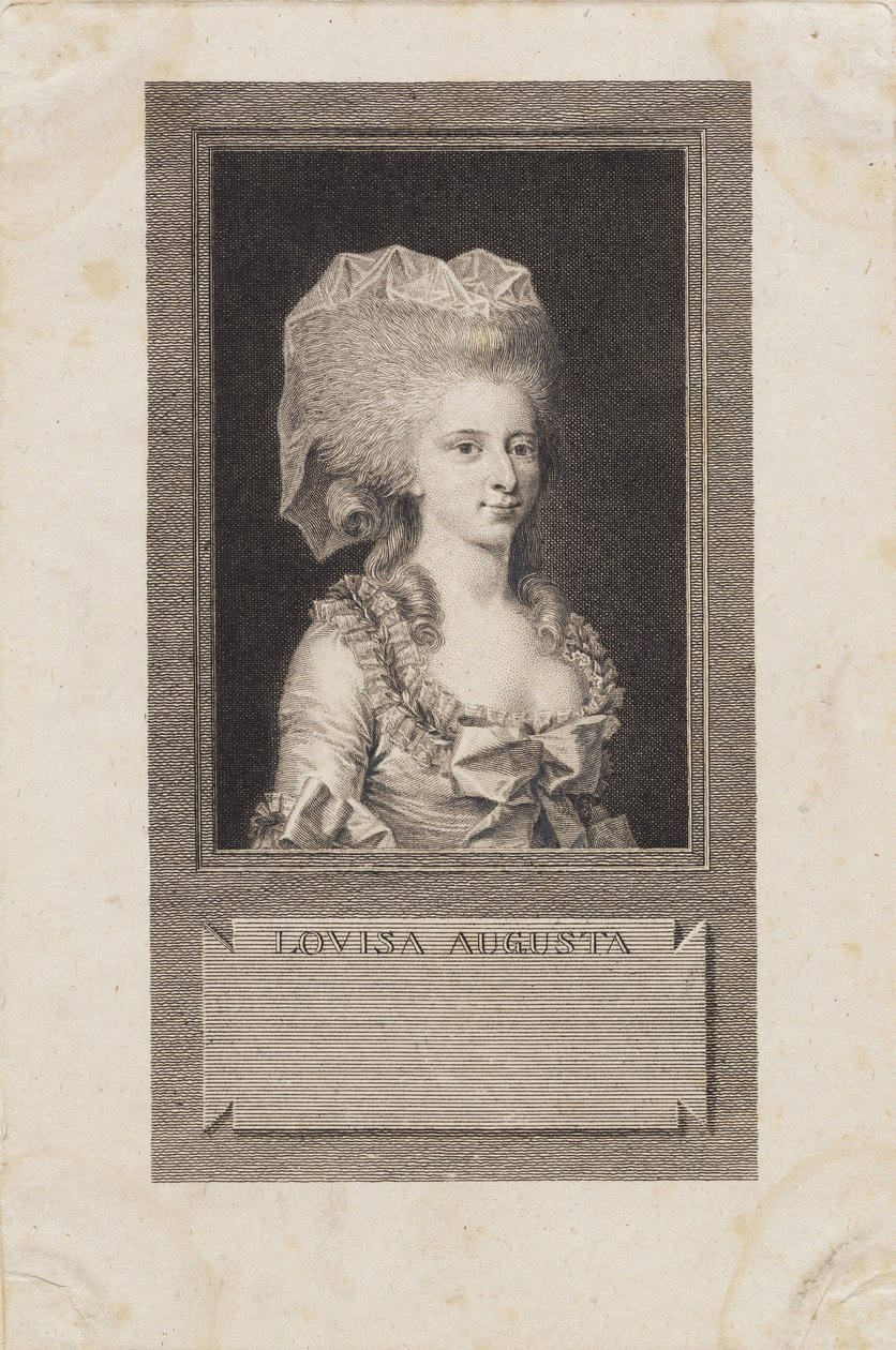 Retrato da princesa Louisa Augusta de J.F. Clemens