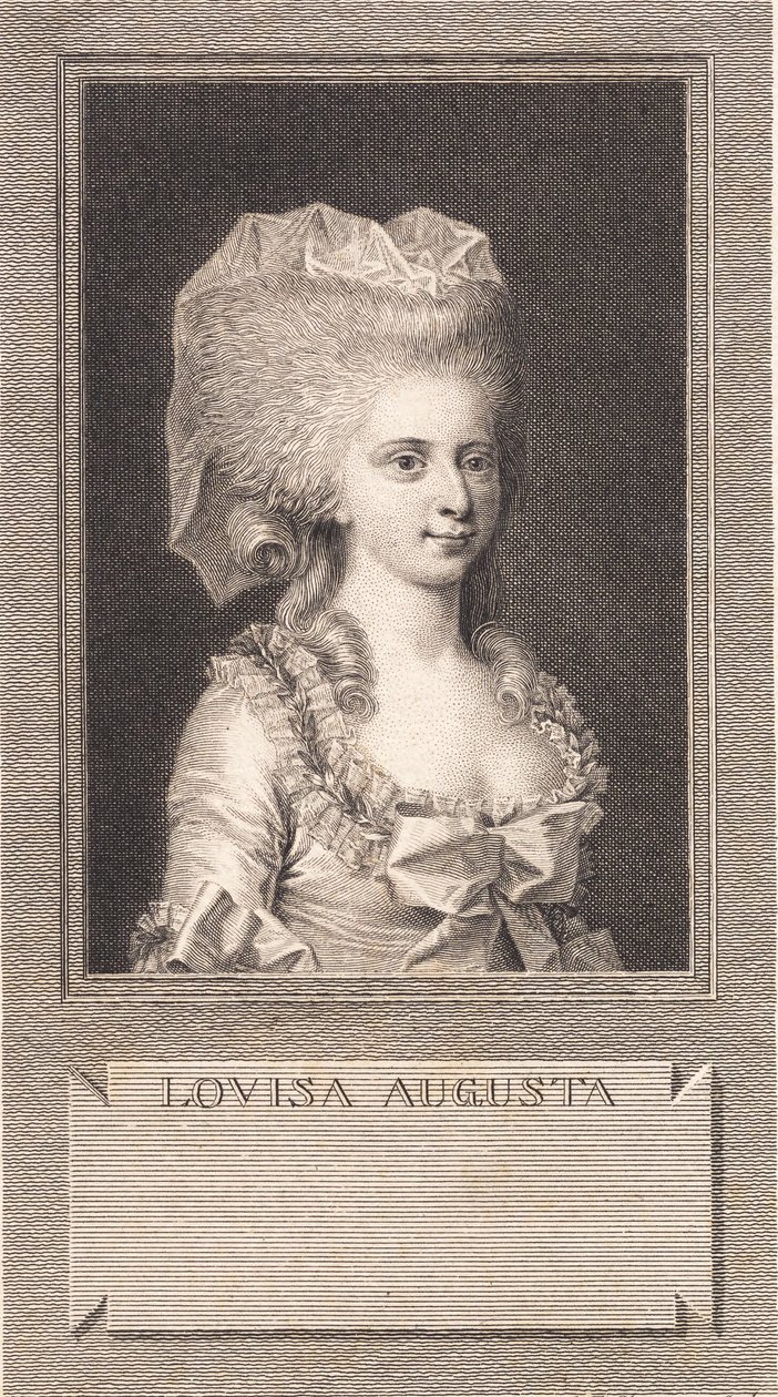 Retrato da princesa Louise Augusta de J.F. Clemens