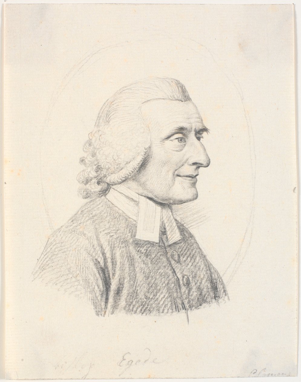 Retrato do padre Paul Egede (1709-89) de J.F. Clemens
