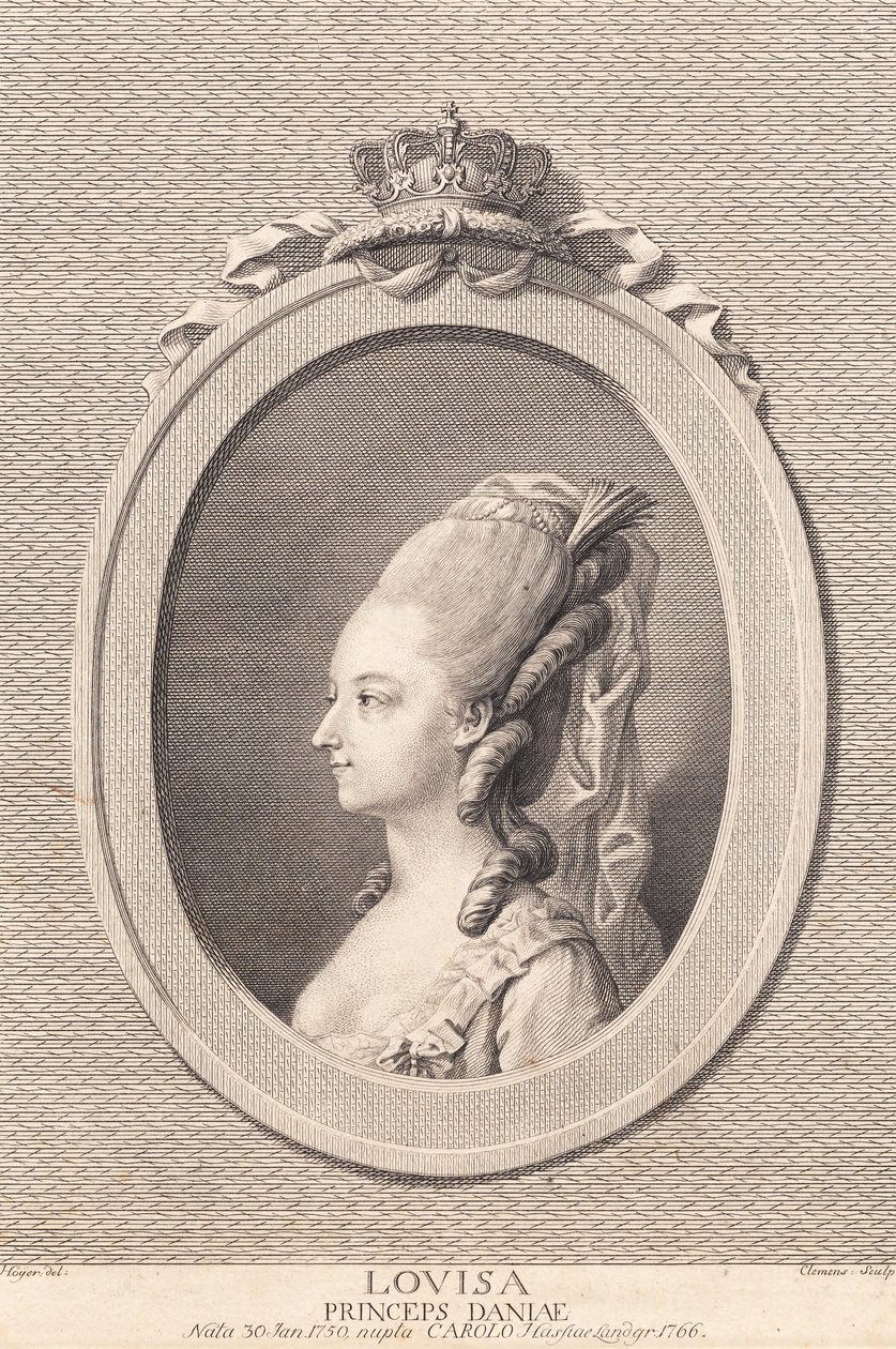 Princesa Louise, casada com Carl de Hesse de J.F. Clemens