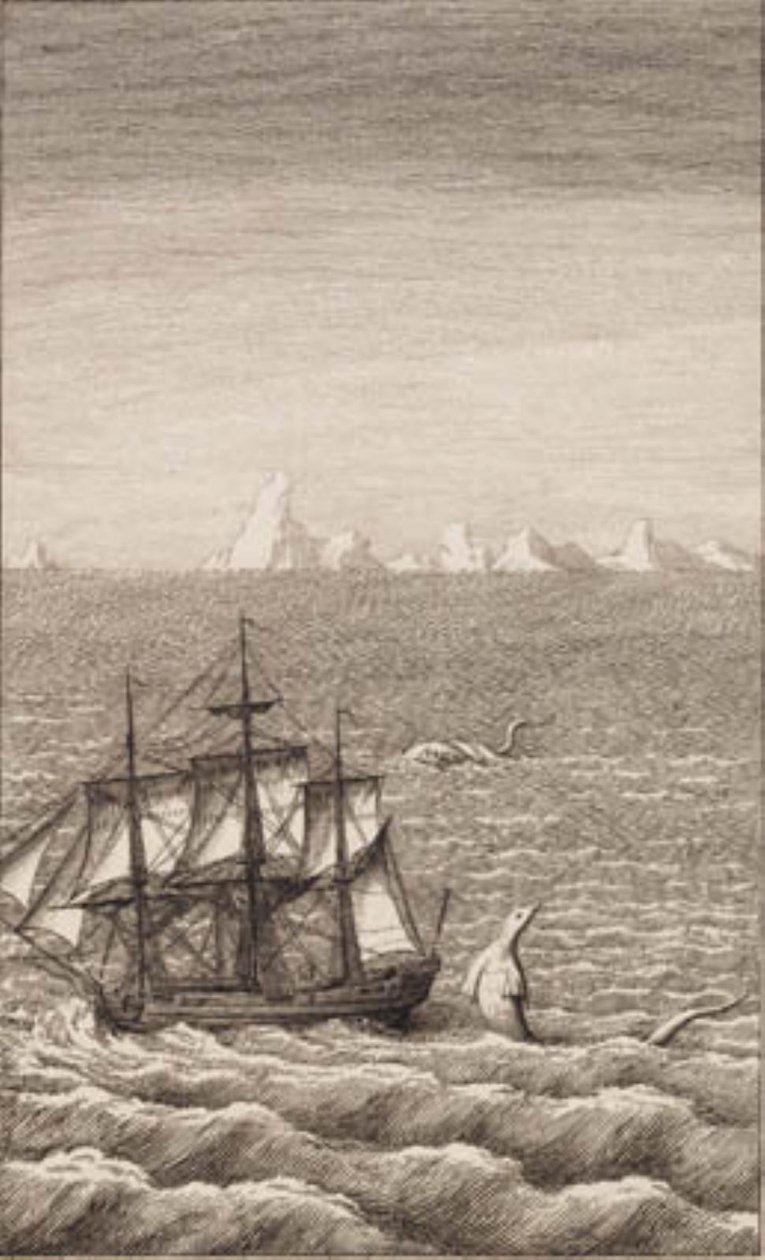 O navio e o animal marinho de J.F. Clemens