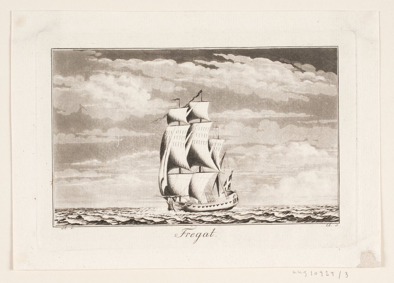 Suite de navios. Fragata de J.F. Clemens